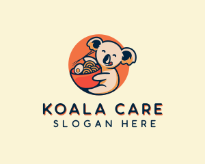 Koala Ramen Bowl logo design