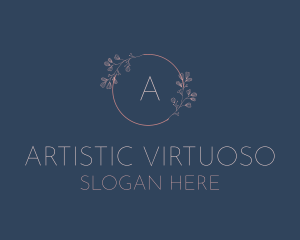 Floral Beauty Circle logo design