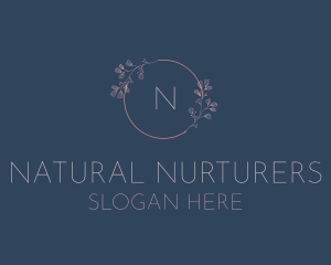 Floral Beauty Circle logo design