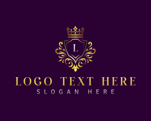 Luxury Shield Crest logo