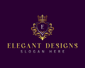 Luxury Shield Crest logo design