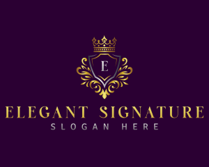 Luxury Shield Crest logo design