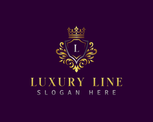 Luxury Shield Crest logo design