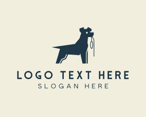 Terrier Dog Walker logo