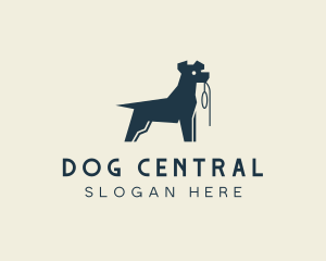 Terrier Dog Walker logo design