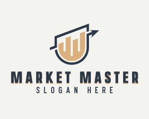 Stock Market Graph logo design