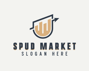 Stock Market Graph logo design