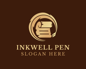 Document Quill Pen logo design