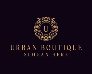 Stylish Floral Boutique Logo