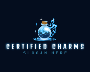 Magic Bottle Potion logo design