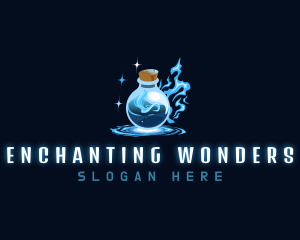 Magic Bottle Potion logo design