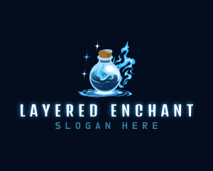 Magic Bottle Potion logo design