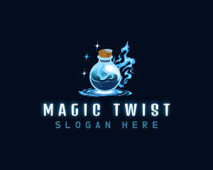 Magic Bottle Potion logo design