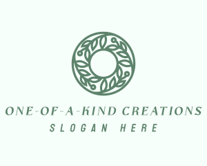 Green Salon Letter O logo design