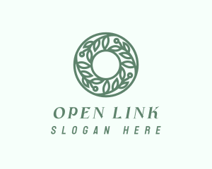 Green Salon Letter O logo design