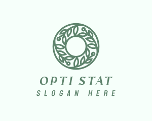 Green Salon Letter O logo design