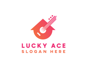 Guitar Music Home logo design