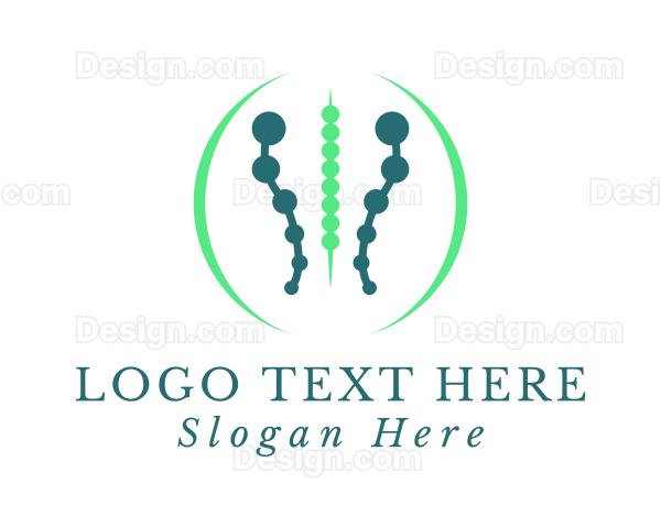 Spine Chiropractor Therapist Logo