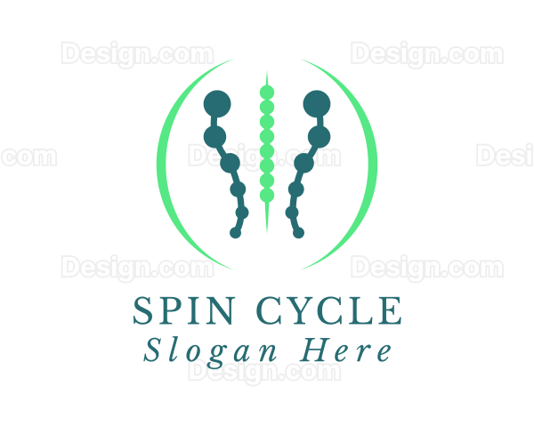 Spine Chiropractor Therapist Logo