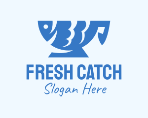 Blue Fish Cup logo