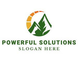 Solar Energy Mountain logo design