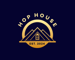 Roofing Real Estate House Window logo design