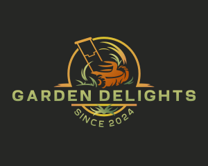 Grass Lawn Mowing logo design