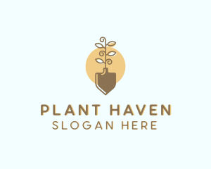 Tree Planting Shovel logo design