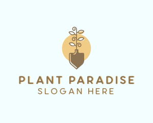 Tree Planting Shovel logo design