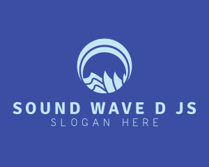 Water Beach Wave logo design