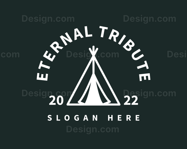 Outdoor Camping Tent Logo