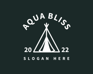 Outdoor Camping Tent  logo design