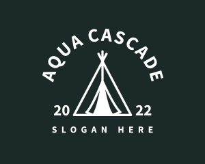 Outdoor Camping Tent  logo design