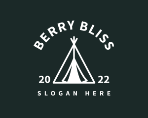 Outdoor Camping Tent  logo design