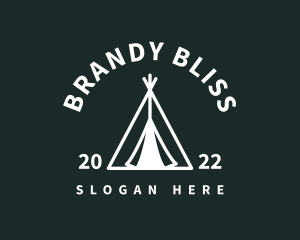 Outdoor Camping Tent  logo design