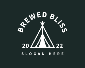 Outdoor Camping Tent  logo design