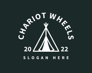 Outdoor Camping Tent  logo design