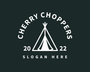 Outdoor Camping Tent  logo design