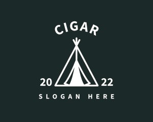 Outdoor Camping Tent  logo design