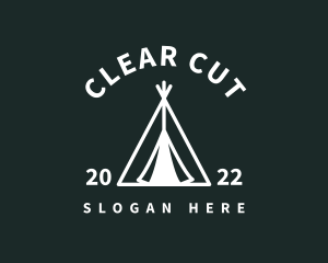 Outdoor Camping Tent  logo design