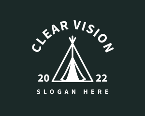 Outdoor Camping Tent  logo design