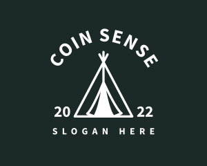 Outdoor Camping Tent  logo design