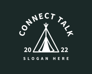 Outdoor Camping Tent  logo design