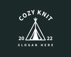 Outdoor Camping Tent  logo design