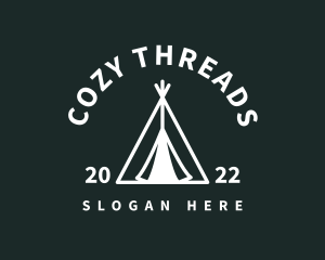 Outdoor Camping Tent  logo design