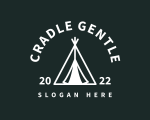 Outdoor Camping Tent  logo design