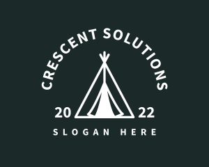 Outdoor Camping Tent  logo design