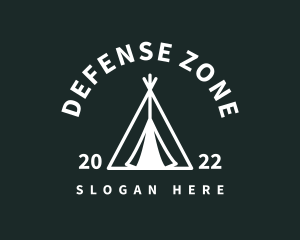 Outdoor Camping Tent  logo design