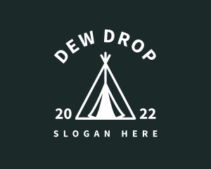 Outdoor Camping Tent  logo design