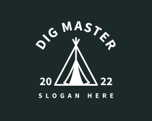 Outdoor Camping Tent  logo design